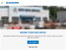 Tablet Screenshot of blueeaglerentals.net
